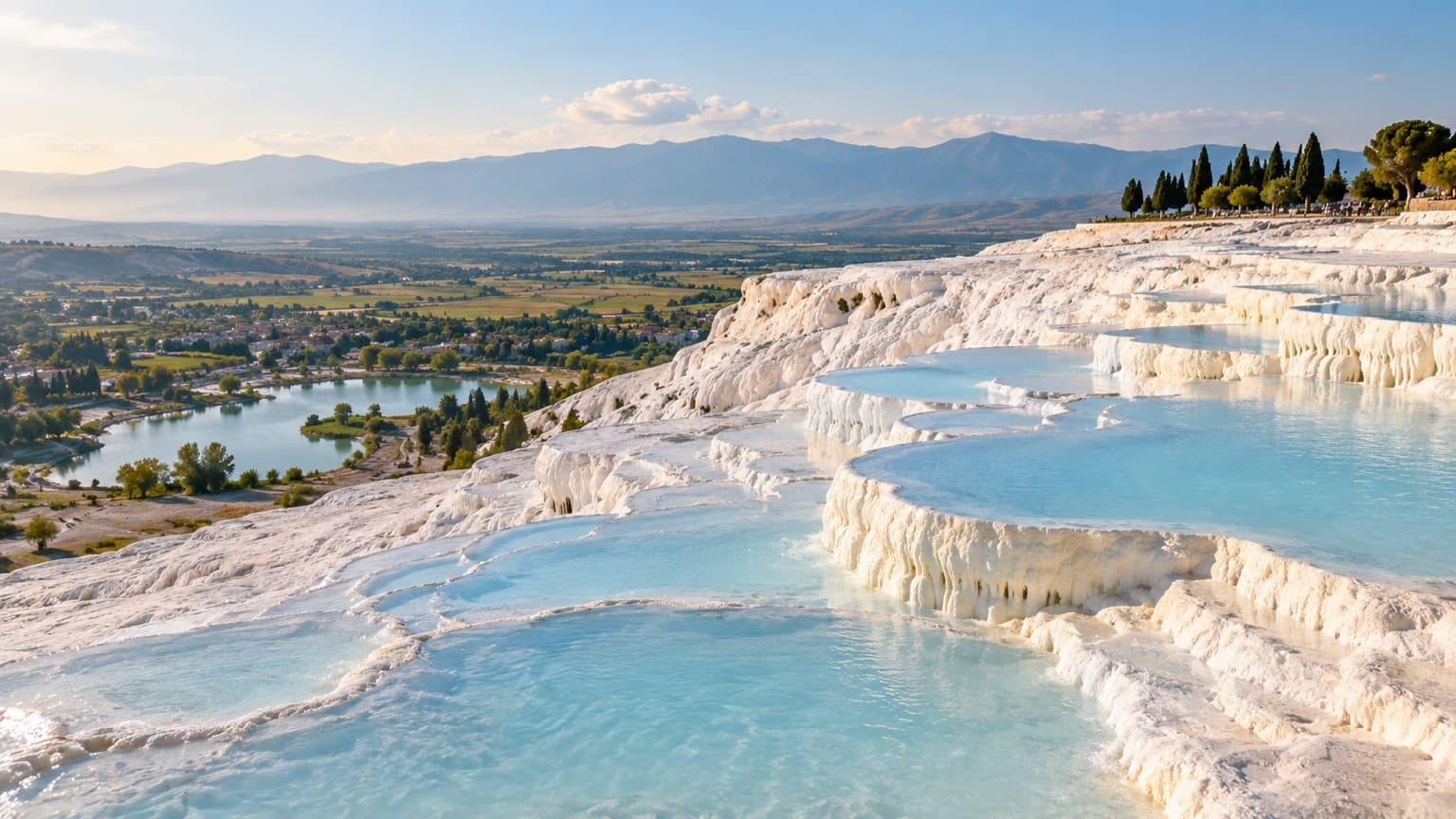 Pamukkale travertenleri ve termal su